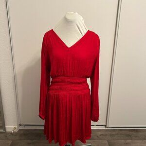 Nine West Red Dropped Waist Dress